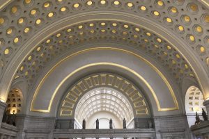 Documenting the interior of Union Station so as to compare it against the grandeur of Russia’s amazing metro terminals.